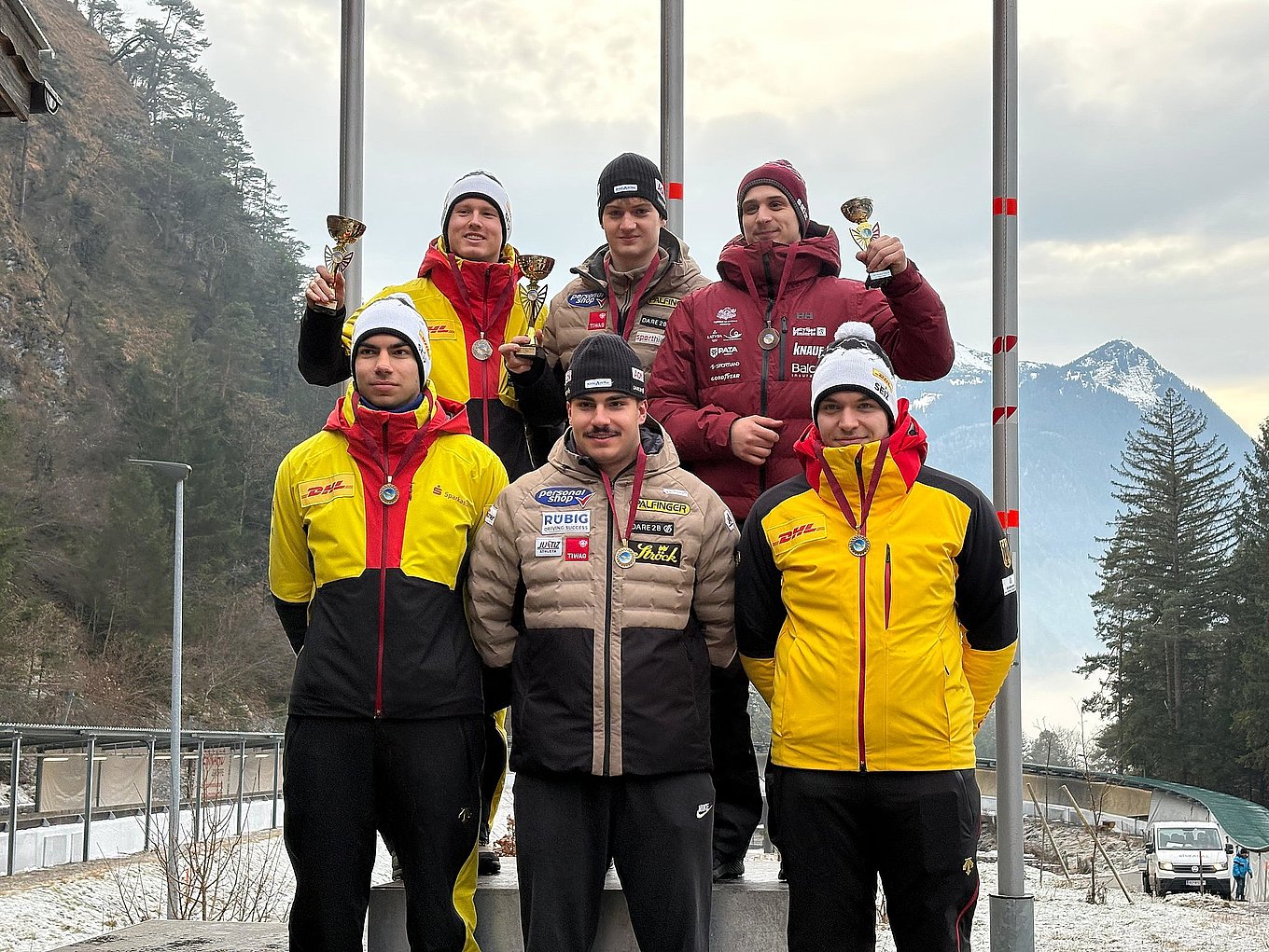 Paul Socher gewann den Bewerb mit zwei konstanten Läufen, Fabio Zauser fuhr auf Platz 5.