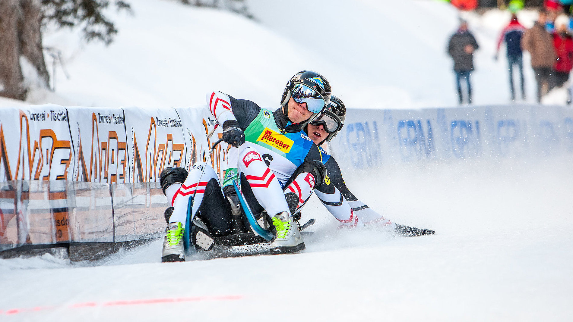 Doppelsitzerpaar Achenrainer / Brugger bei der Europameisterschaft 2018 in Obdach