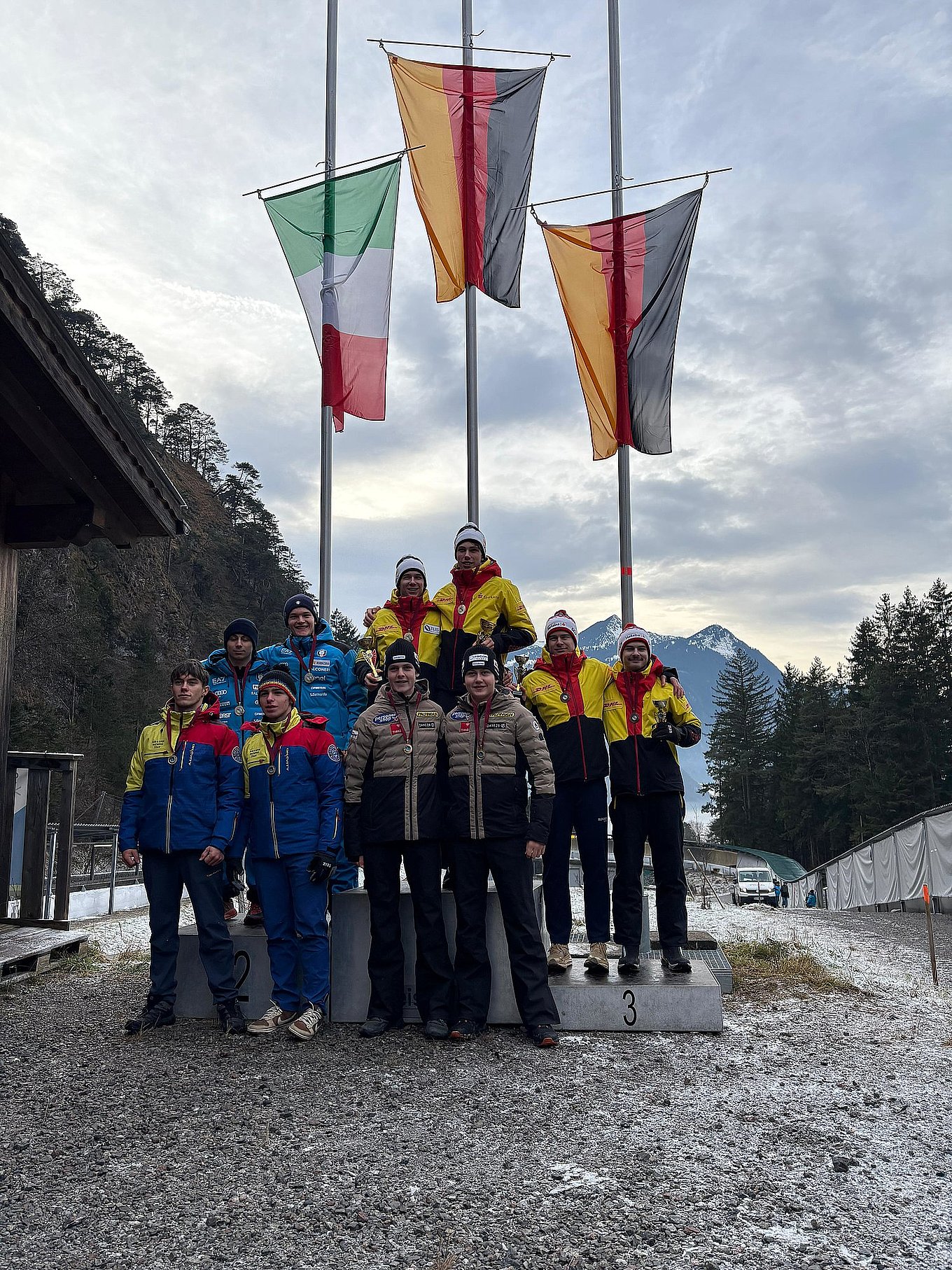 Im Doppelsitzer fuhren Matheo Burtscher und Kallan Jonas auf Rang 6.