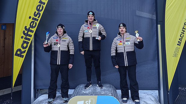 Podium allgemeine Klasse Herren 