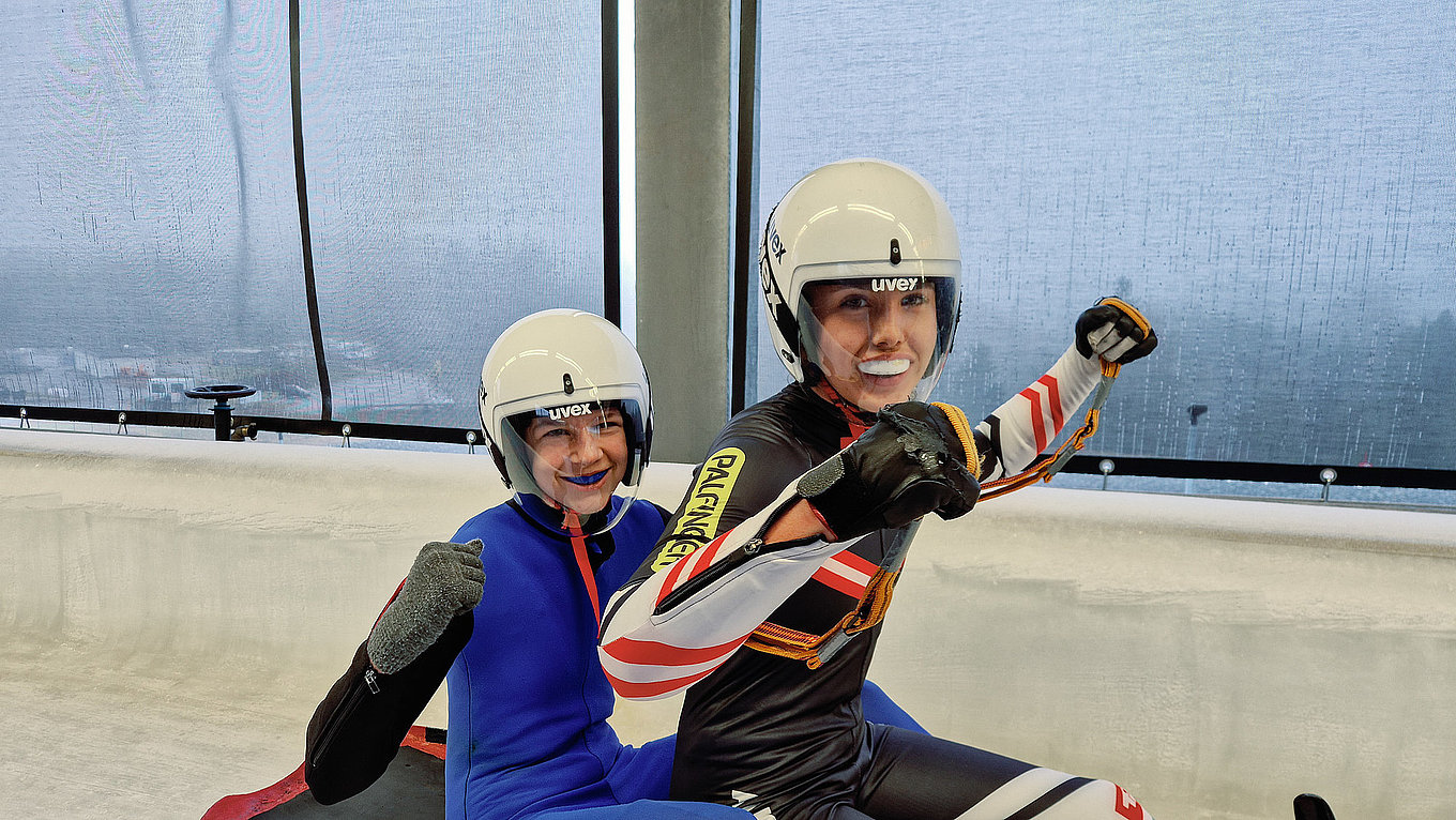 Im Mädchen-Doppelsitzer siegten Elena Eigentler / Amelia Grundböck souverän.